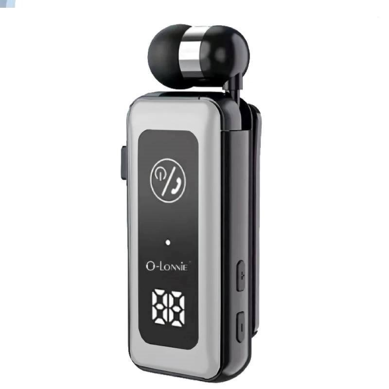 O-Lonnie OL-2 In-ear Bluetooth Handsfree Ακουστικό Πέτου Υποστηρίζεται κάρτα μνήμης - Ασημί