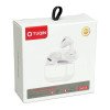 TUQIN QW25 Ασύρματα Ακουστικά με Αντοχή στον Ιδρώτα και Θήκη Φόρτισης - Λευκά