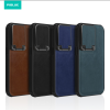 PIBLUE PL70 Business leather anti-fall clamshell lens phone case For Apple IPhone 16 Pro Max - Χρώμα: Καφε
