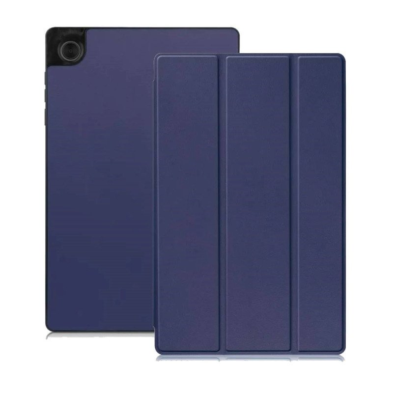 Θήκη Slim Smart Tri-Fold Cover New Design HQ για Lenovo M11 - Χρώμα: Σκούρο Μπλε