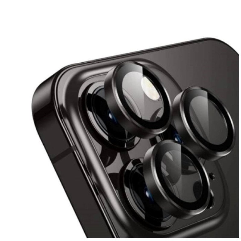 Tζαμάκι Προστασίας Πίσω Κάμερας Camera Glass για Apple iPhone 14 Pro / 14 Pro Max - Χρώμα: Μαύρο