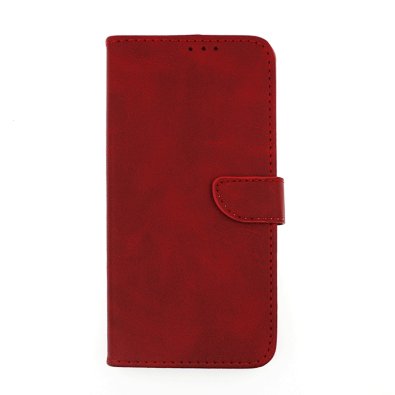 Θήκη Βιβλίο Stand Leather Wallet με Clip για Huawei Y6s 2020 - Χρώμα: Κόκκινο