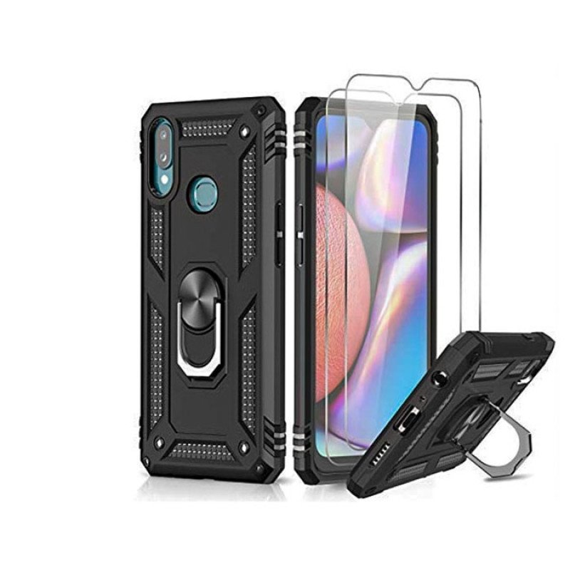 OEM Θήκη Motomo Tough Armor  With Ring για Poco X3 - Χρώμα: Μαύρο