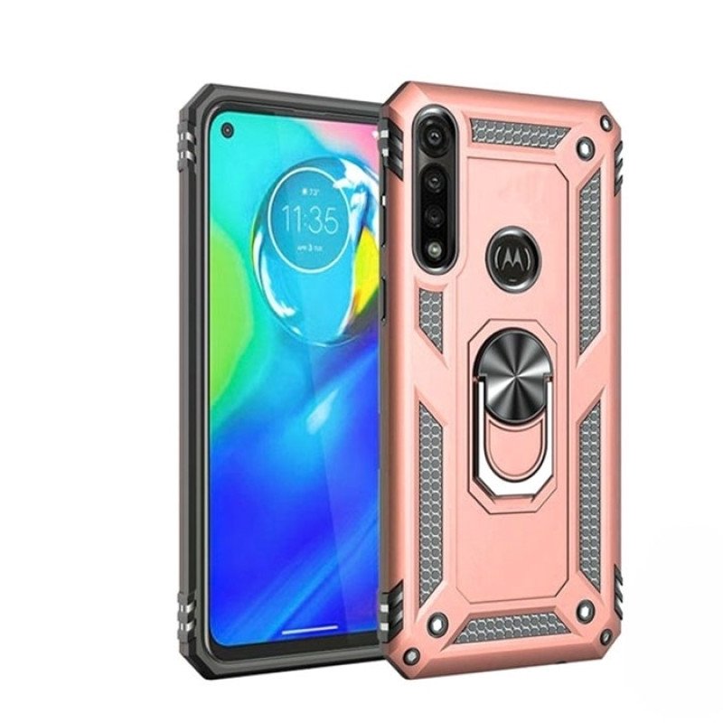 Θήκη Motomo Tough Armor  With Ring για Samsung Galaxy A12 Χρώμα: Χρυσό Ροζ