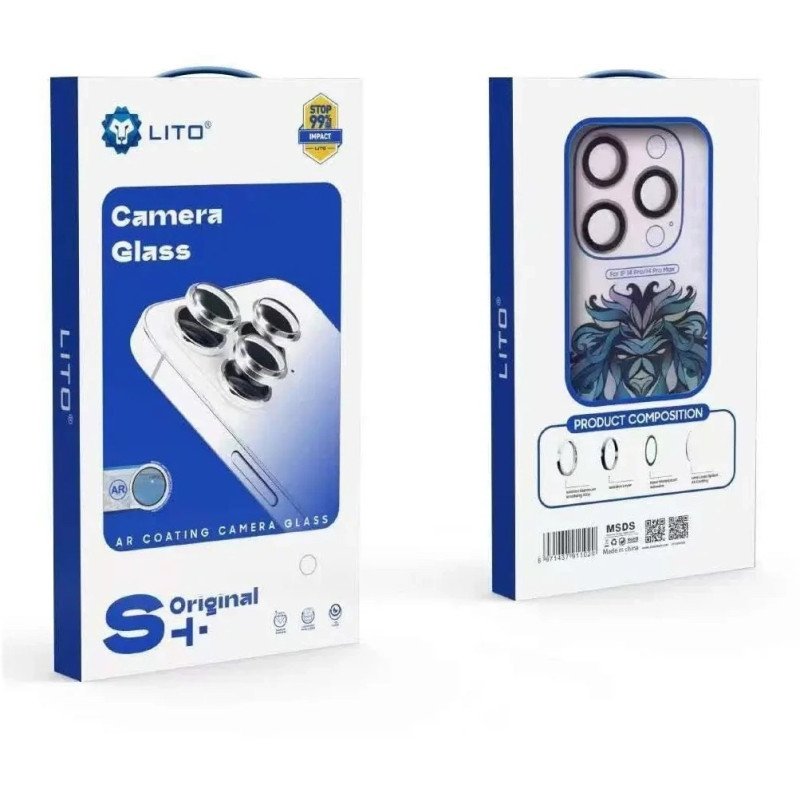 Lito Lens Shield Titanium AR Camera Glass για Apple iPhone 16/16 Plus - Χρώμα: Ασημί