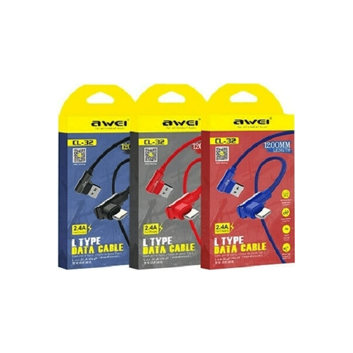 Awei CL-32 Καλώδιο Φόρτισης Και Δεδομένων USB Lightning - Χρώμα: Κόκκινο