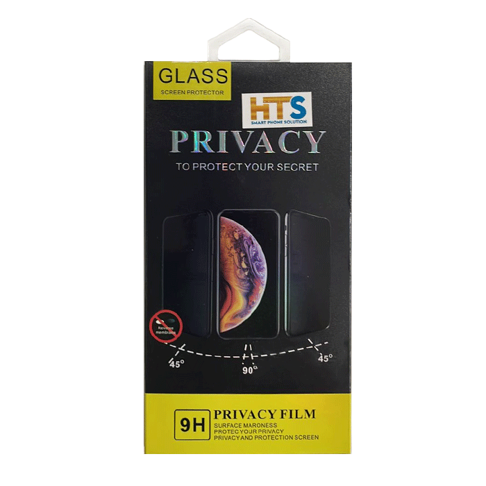 HTS Προστασία Οθόνης Privacy Tempered Glass 5D για Apple iPhone Xr/11