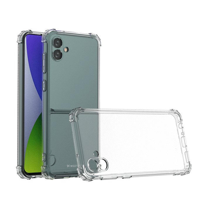 Θήκη Πλάτης Σιλικόνης Anti Shock 1.5mm για Samsung Galaxy A04- Χρώμα: Διαφανές
