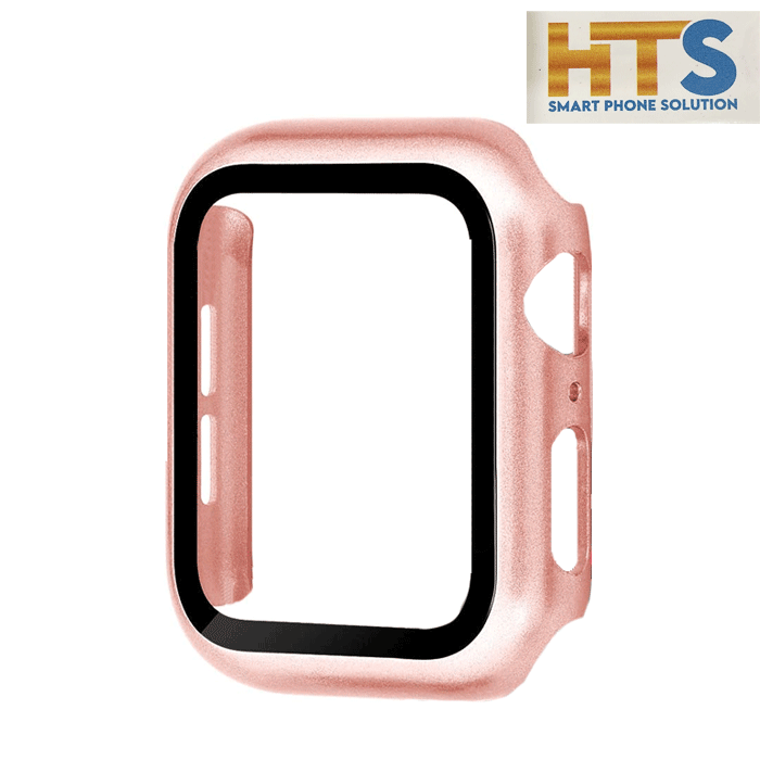 HTS 360 Θήκη Ρολογιού με Tempered Glass για Apple Watch 40mm - Χρώμα: Ροζ