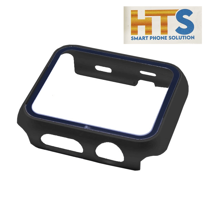 HTS 360 Θήκη Ρολογιού με Tempered Glass για Apple Watch Series 8 45mm - Χρώμα: Μαύρο