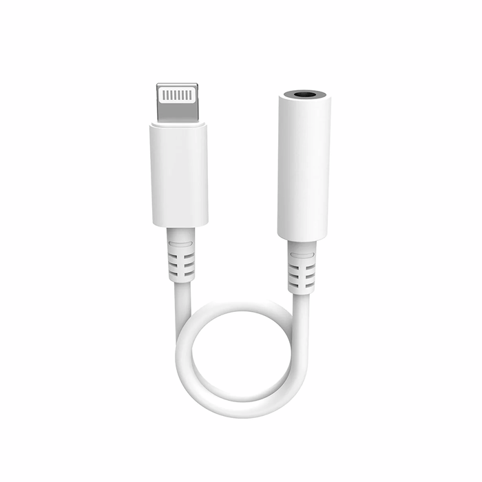 Αντάπτορας ακουστικών Lightning HQ σε Female Jack 3.5mm Headphones Adaptor - Χρώμα: Λευκό