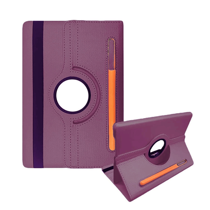 Θήκη Rotating 360 Stand with pencil Case για Lenovo M10 Plus 10.1 X606 - Χρώμα: Μωβ